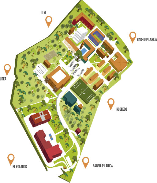 Mapa Campus Robledo