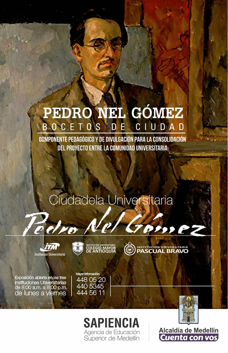 Exposición abierta del maestro Pedro Nel Gómez, Bocetos de ciudad